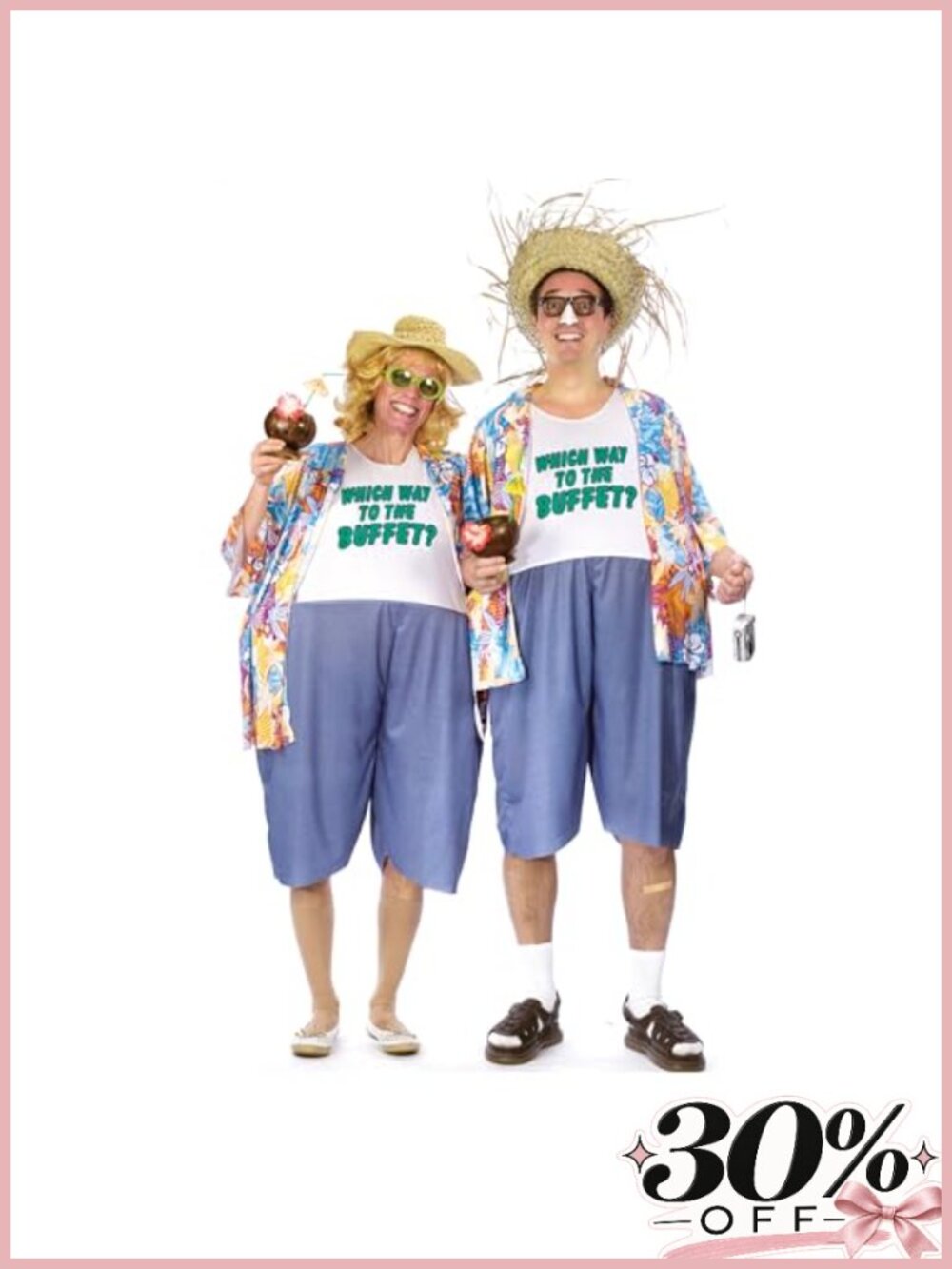 Men's Holiday Tacky Traveler Costume Jumpsuit Hawaiian Shirt